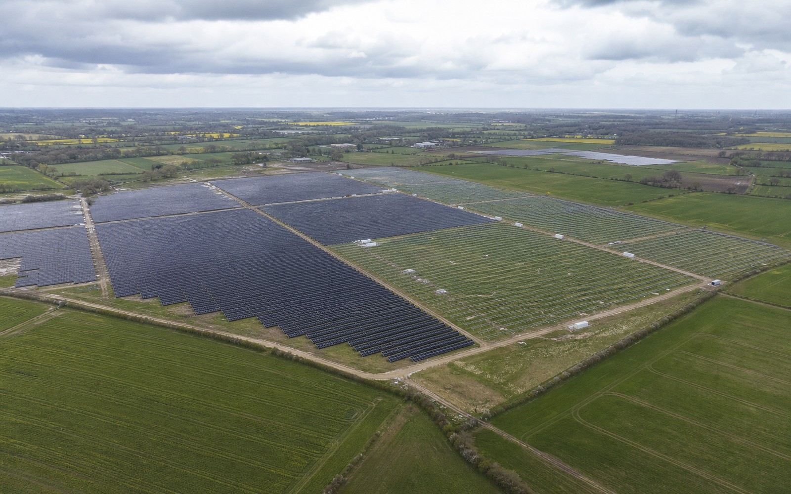 Farma PV Erfeld — zdjęcie z drona